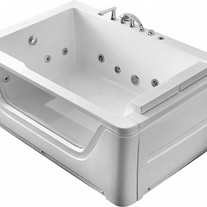 Гидромассажная ванна Gemy G9226 B 172*121 со стеклянной стенкой